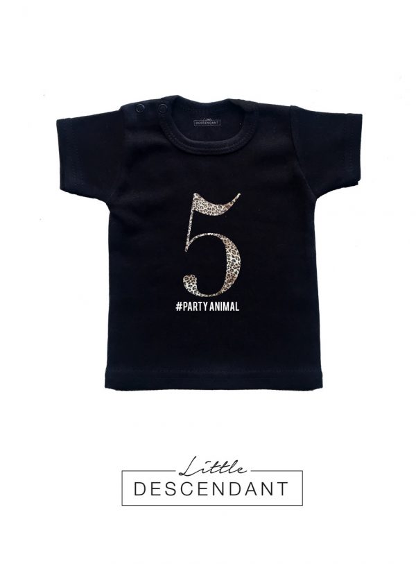 Verjaardagsshirt ‘Luipaard 5’
