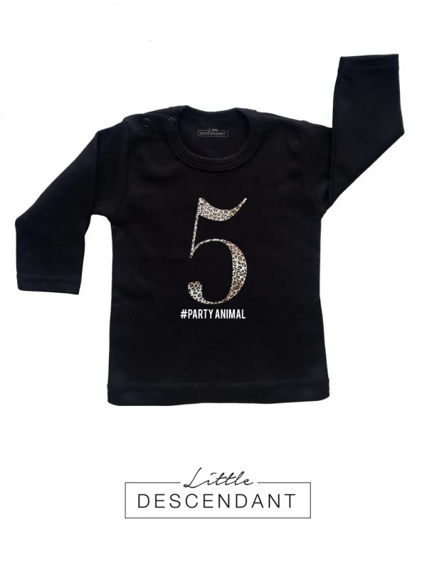 Verjaardagsshirt ‘Luipaard 5’ - Image 2