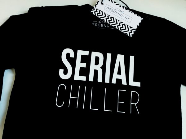 Monochrome baby en kinder sweater/trui 'Serial CHILLER' - Image 2