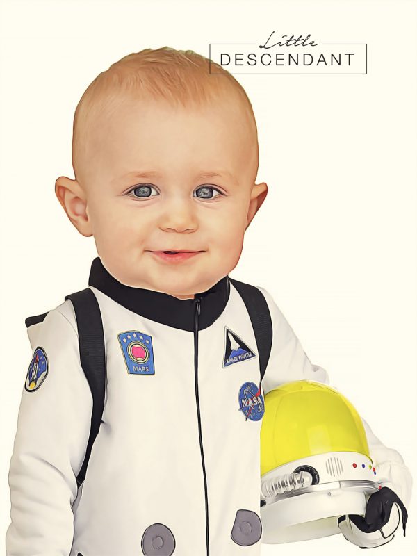 FunnyPortrait astronaut poster