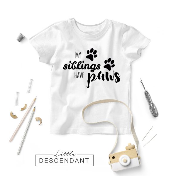 Shirt 'My siblings have PAWS' - Image 2