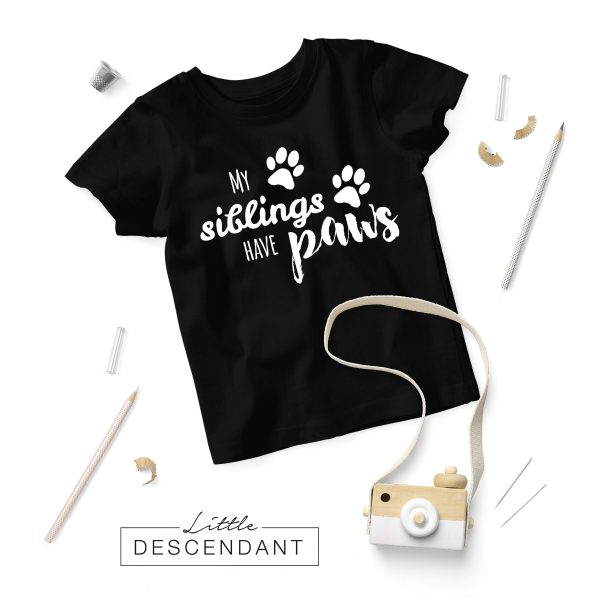 Shirt 'My siblings have PAWS'