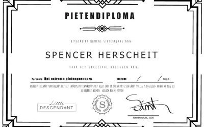 Gratis Pietendiploma PRINTABLE
