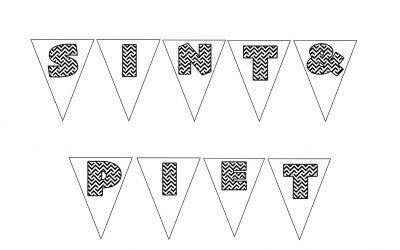 Gratis vlaggetjes lijn PRINTABLES