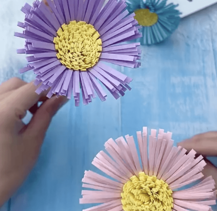 Bloemen van papier